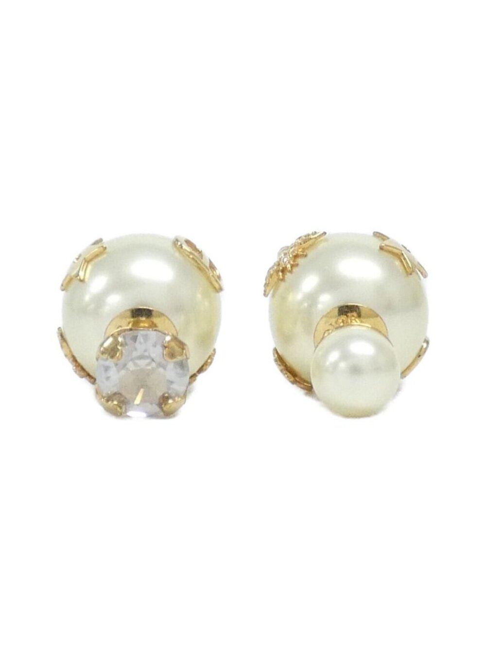Dior Tribal Earrings Gold